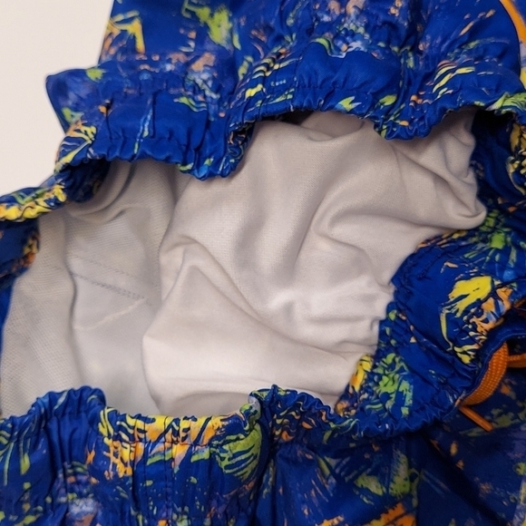 Boys Shark Nation Swim Trunks Size L 14/16 - Picture 5 of 11